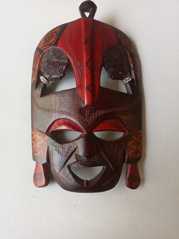 African Mask. Mask. Mpingo wood. masaai mask.