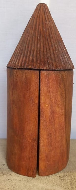 African Masaah House Sculpture. Mpingo wood sculpture