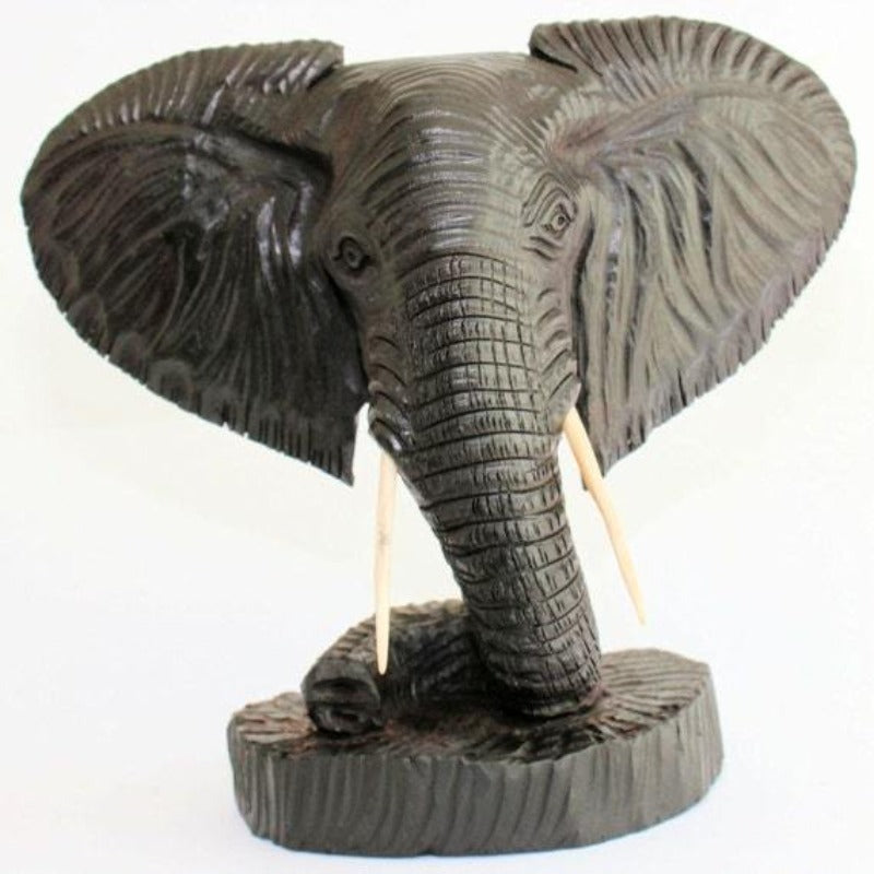 African heritage Sculpture. mpingo wood sculpture. African Traditional Sculpture .Elephant sculpture - Manneybreeze African art 