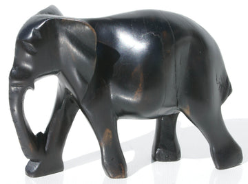 Walking Elephant. sculpture. mpinco wood sculpture. Tanzanian sculpture - Manneybreeze African art 