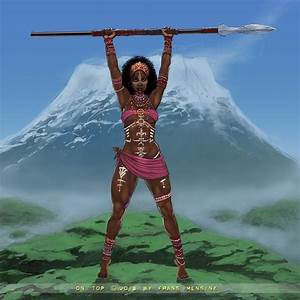 Kilimanjaro warrior. African art. Oil painting. Tanzanian art. hand painting - Manneybreeze African art 